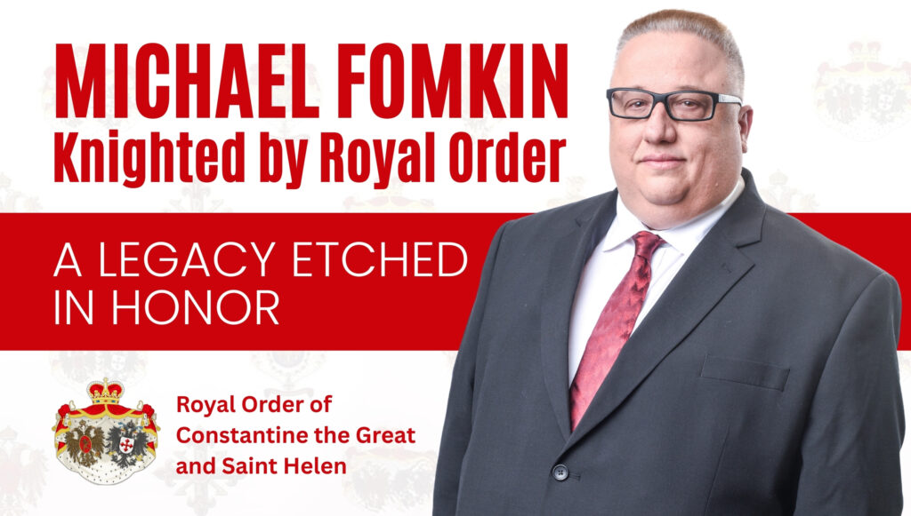 Michael Fomkin Knighted by Royal Order Michael Fomkin Knighted by Royal Order
