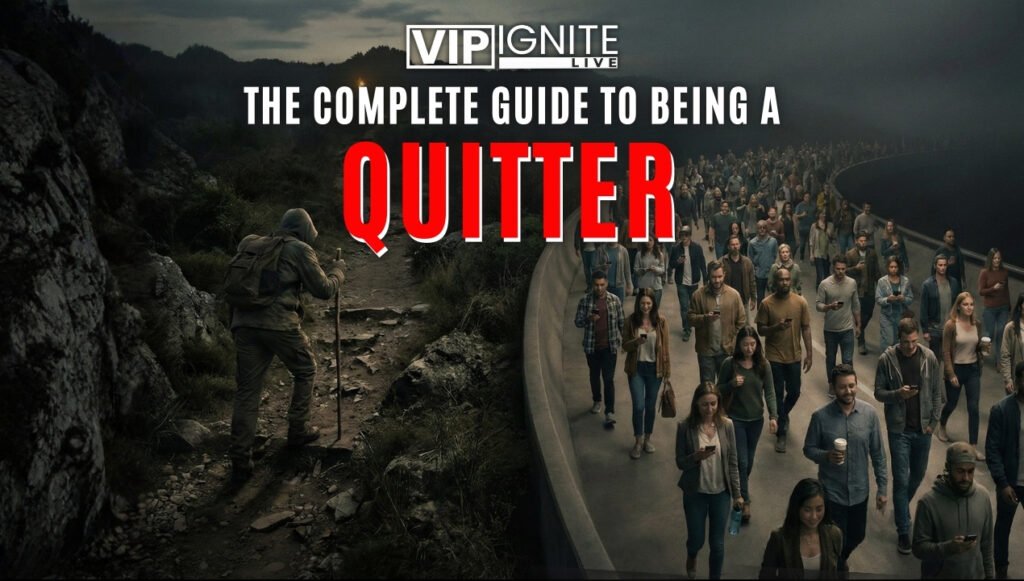 The Complete Guide to Being a Quitter
A Step-by-Step Manual for Giving Up Right Before It Works
By Sir Michael Fomkin
