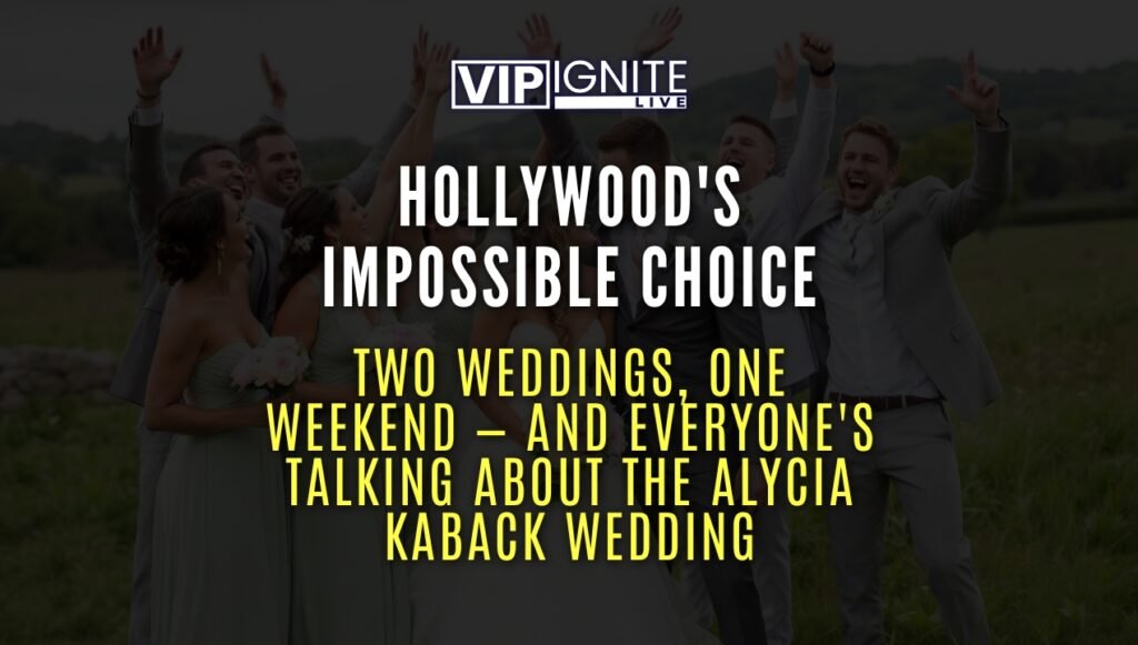 Alycia Kaback Wedding Why the Alycia Kaback wedding became Hollywood's hottest invitation and what it reveals about relationships in entertainment.